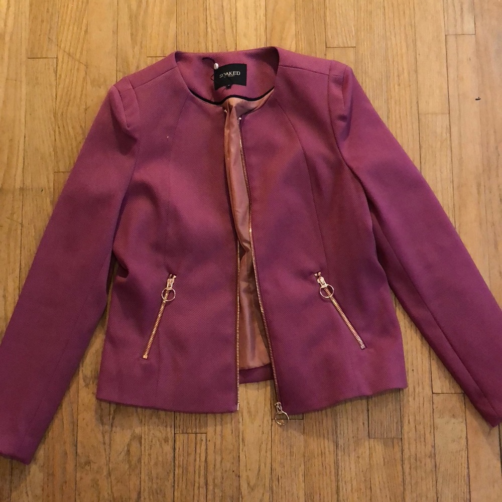 Soaked in luxury pink blazer